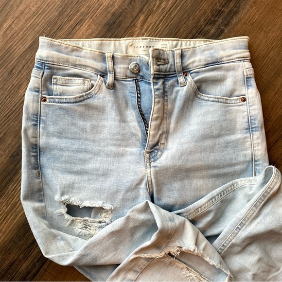 Topshop Distressed Women's Jeans - Picture 3 of 5